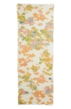 Nordstrom Cashmere & Silk Eyelash Fringe Scarf In Tan Multi Floating Pigment