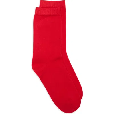 Nordstrom Cashmere Blend Dress Socks In Red