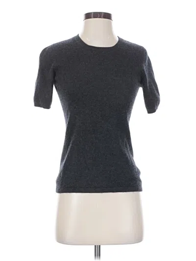 Pre-owned Nordstrom Cashmere Cardigan Sweater In Gray