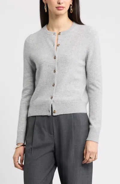 Nordstrom Cashmere Crewneck Cardigan In Multi
