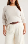 Nordstrom Cashmere Crewneck Sweater In Sand
