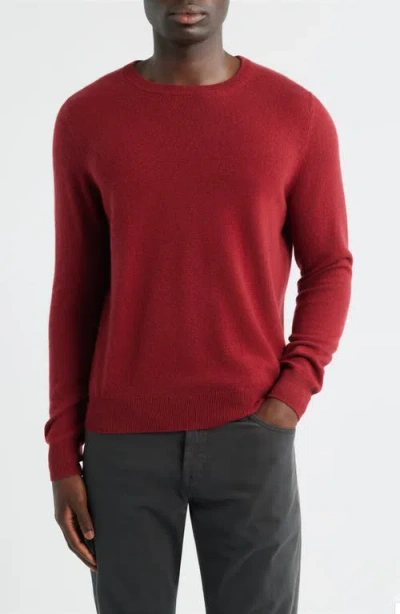 Nordstrom Cashmere Crewneck Sweater In Red