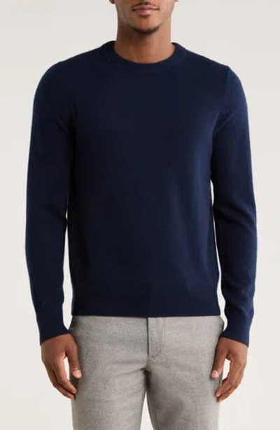 Nordstrom Cashmere Crewneck Sweater In Blue