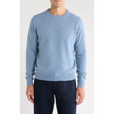 Nordstrom Cashmere Crewneck Sweater In Blue Speckled Heather