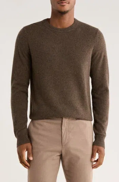 Nordstrom Cashmere Crewneck Sweater In Brown