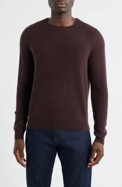 Nordstrom Cashmere Crewneck Sweater In Brown