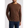 Nordstrom Cashmere Crewneck Sweater In Brown Bitter