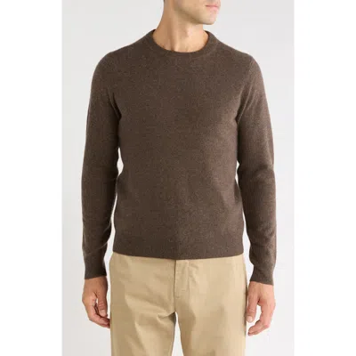 Nordstrom Cashmere Crewneck Sweater In Brown