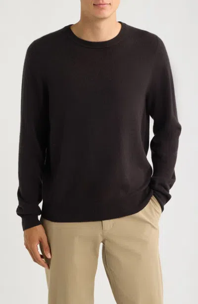 Nordstrom Cashmere Crewneck Sweater In Black