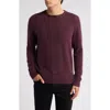 Nordstrom Cashmere Crewneck Sweater In Burgundy Field Heather