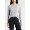 Nordstrom Cashmere Crewneck Sweater In Gray