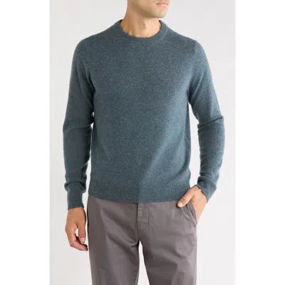 Nordstrom Cashmere Crewneck Sweater In Green Blue Marl