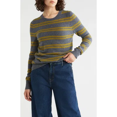 Nordstrom Cashmere Crewneck Sweater In Animal Print