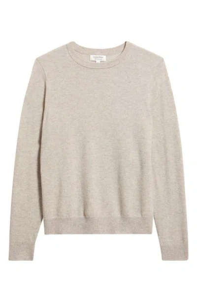 Nordstrom Cashmere Crewneck Sweater In Neutral