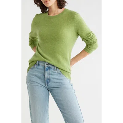 Nordstrom Cashmere Crewneck Sweater In Animal Print