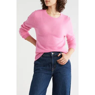 Nordstrom Cashmere Crewneck Sweater In Pink