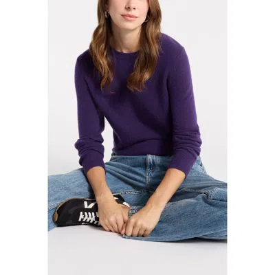 Nordstrom Cashmere Crewneck Sweater In Animal Print
