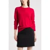 Nordstrom Cashmere Crewneck Sweater In Red