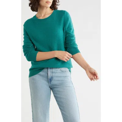 Nordstrom Cashmere Crewneck Sweater In Green