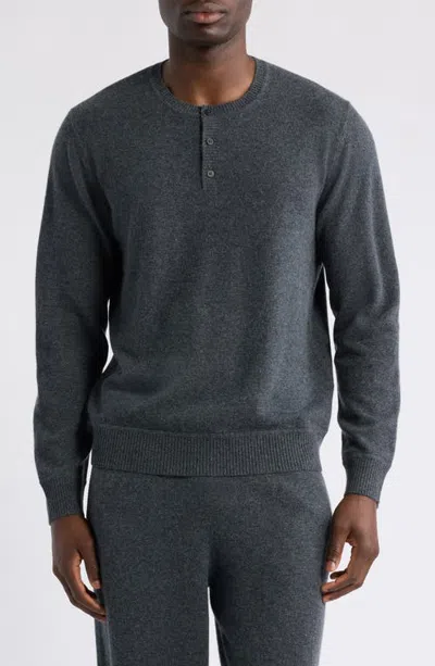 Nordstrom Cashmere Henley Sweater In Gold