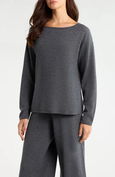 Nordstrom Cashmere Lounge Top In Gray