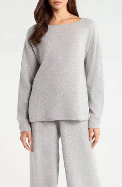 Nordstrom Cashmere Lounge Top In Gray
