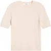 Nordstrom Cashmere Mini Cable Sweater Tee In Multi