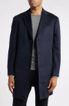 Nordstrom Cashmere Overcoat In Navy Night