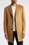 Nordstrom Cashmere Overcoat In Tan Burrow