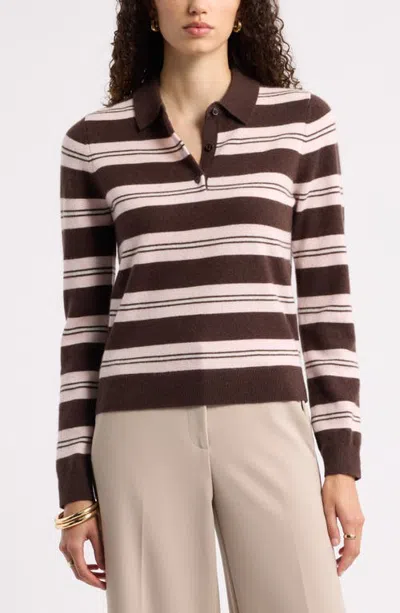 Nordstrom Cashmere Polo Sweater In Multi