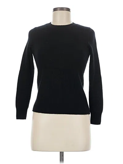 Pre-owned Nordstrom Cashmere Pullover Sweater In Black