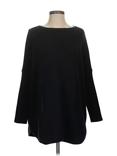 Pre-owned Nordstrom Cashmere Pullover Sweater In Black