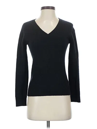 Pre-owned Nordstrom Cashmere Pullover Sweater In Black