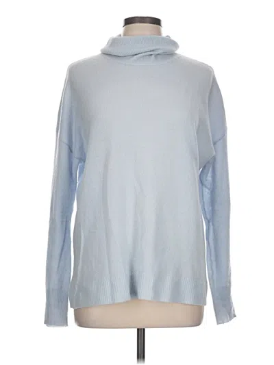 Pre-owned Nordstrom Cashmere Pullover Sweater In Blue