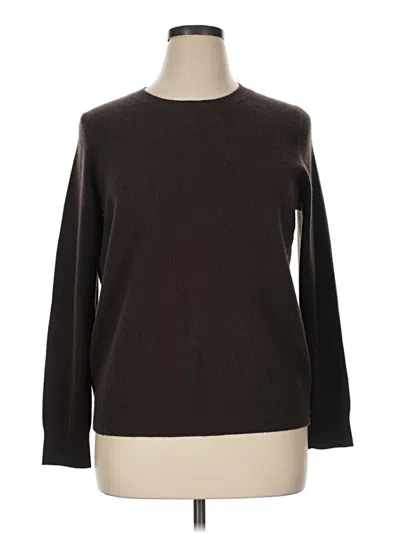 Pre-owned Nordstrom Cashmere Pullover Sweater In Brown