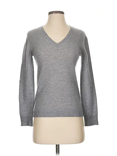 Pre-owned Nordstrom Cashmere Pullover Sweater In Gray