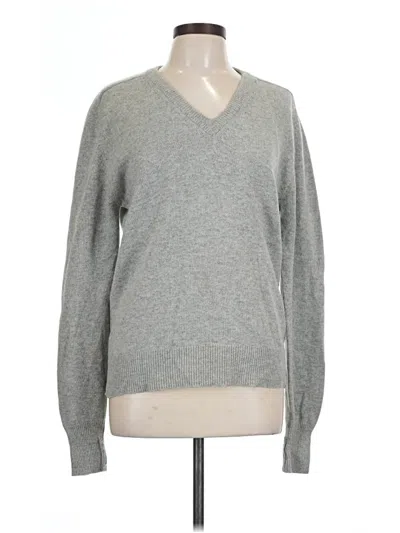 Pre-owned Nordstrom Cashmere Pullover Sweater In Gray