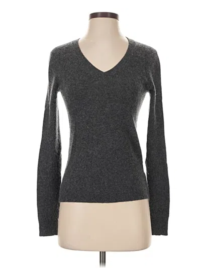 Pre-owned Nordstrom Cashmere Pullover Sweater In Gray