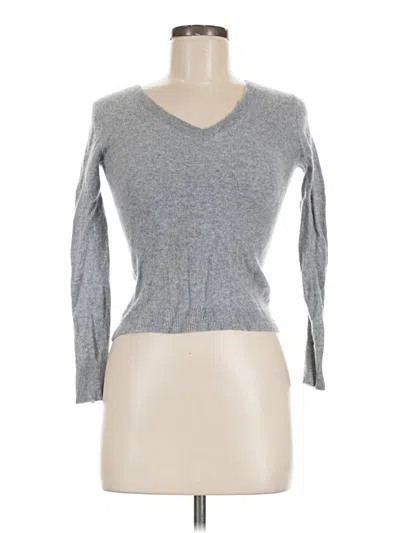 Pre-owned Nordstrom Cashmere Pullover Sweater In Gray