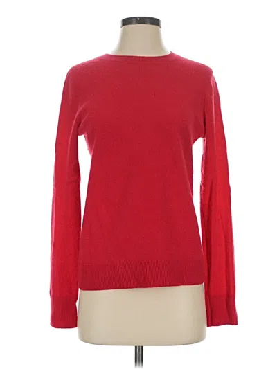 Pre-owned Nordstrom Cashmere Pullover Sweater In Red