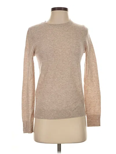 Pre-owned Nordstrom Cashmere Pullover Sweater In Tan