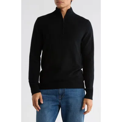 NORDSTROM NORDSTROM CASHMERE QUARTER ZIP SWEATER