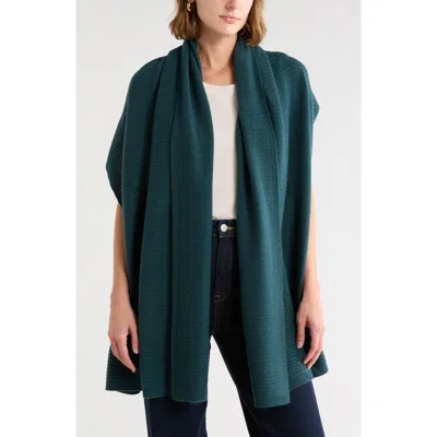 Nordstrom Cashmere Rib Scarf In Green Moss
