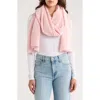 Nordstrom Cashmere Rib Scarf In Pink