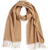 Nordstrom Cashmere Scarf In Brown