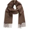 Nordstrom Cashmere Scarf In Brown Taupe Heather
