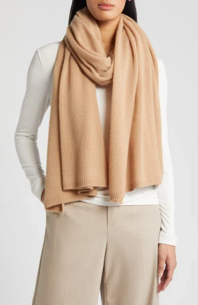 Nordstrom Cashmere Scarf In Camel