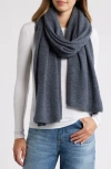 Nordstrom Cashmere Scarf In Charcoal Grey Heather