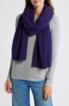 Nordstrom Cashmere Scarf In Purple Pennant