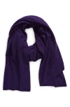 Nordstrom Cashmere Scarf In Purple Pennant